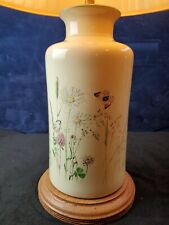 VINTAGE Ceramic Lamp Art British Artist Edith Holden Original Floral Butterfly  picture