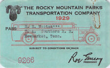 COLORADO ROCKY MOUNTAIN PARKS STAGE RAILROAD RAILWAY RR RWY RY PASS picture
