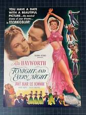 Vintage 1945 “Tonight and Every Night” Film Print Ad - Rita Hayworth picture