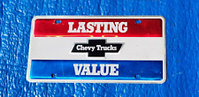 Chevy Truck license plate  1970’s booster tag dealership #2 picture