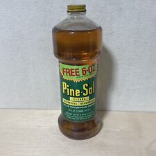 Vintage Pine Sol 34 fl. oz. Glass Bottle NEW RARE Grocery Advertising NOS 10.5” picture