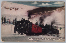Postcard Rotary Snow Plow, Denver, Colorado picture