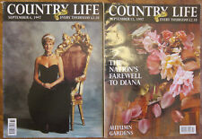 2 issues COUNTRY LIFE Magazine, UK, September 4 and 11, 1997, PRINCESS DIANA  picture