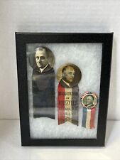 1933 Franklin D Roosevelt Inauguration Election Medal Button Ribbons RARE picture