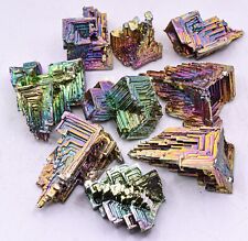 Rainbow Bismuth Bi Crystal Specimen Metal Element Collectible Mineral 1 2 5 pcs picture