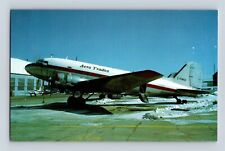 Aviation Airplane Postcard Aero Trades Airline Douglas DC-3 On Tarmac B10 picture