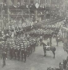Melbourne 1897 Diamond Jubilee Gun Detachment Royal Navy Parade Stereoview H177 picture