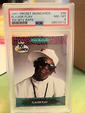 1991 Pro Set - Flavor Flav #36 - Yo MTV Raps - PSA 8 picture