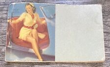 VINTAGE 1944 Gil Elvgrens  Pinup Girl Notebook Calendar mini 3x4