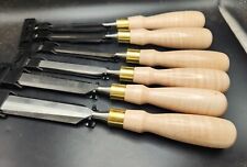 Narex 6 Pc Premium Bevel Edge Chisel Set with Quilted Maple Handles picture