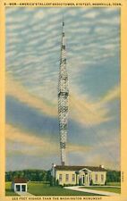 America's Tallest Radio Tower 878 Ft Nashville Tennessee TN Linen Tennessee picture