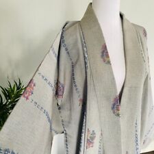 Gem Tsumugi Vintage Japanese Kimono Robe Evening Dress Costume picture