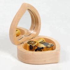 Collectible Sankyo Beech Wood Heart  Music Box (US seller Fast Shipping) picture