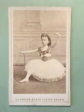 CDV - La Petite Marie Louise Brown - Circus Performer - Little People picture