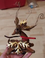 Ganz Metal and Resin Reindeer candle holder. #003 picture