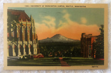 Postcard University of Washington Campus, Seattle, Washington Library, 1948 picture