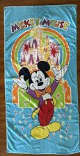 Vintage Disney Beach Towel Mickey Mouse 29” X 61” picture