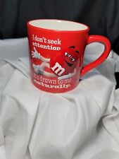 2023 Red M & M's  Mug With Saying And Logo Perfect Condition picture