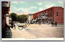 View Main Street Stores Edwards NY St. Lawrence Cty New York Litho Postcard I-70 picture