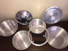 7 Pc KITCHEN CRAFT COOKWARE Stainless Steel 1.5 2 2.5 3 QT PANS w/ STEAMER & LID picture