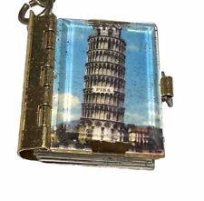 Vintage Italy Pisa Travel Cities Pictures Buildings Historic Sites Keychain picture