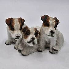 Vintage Royal Crown 3 Fox Terrier Puppy Dogs Porcelain Figurine  picture
