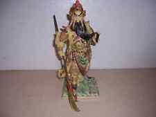 Vintage Chinese Warrior Statue - High Quality Handpainted Resin picture