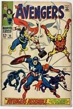 Avengers #58 2nd Appearance Vision Ultron/Vision Origin Marvel 1968 VG-FN picture