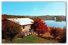c1960 Dillon Lake State Park Exterior View Tower Cabin Zonesville Ohio Postcard picture