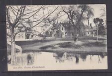 NEW ZEALAND, CHRISTCHURCH, HOSPITAL, RIVER AVON, 1908 ppc., used. picture