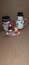 Temp-tations by Tara Snowman Mugs and Salt & Pepper Shakers Assorted picture