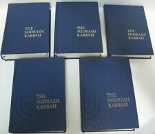 5 Volume Complete Midrash Rabbah Translation Into English Jewish Legend Exegesis picture