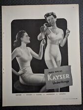 Vintage 1946 Magazine Ad Advertising Kayser Underthings Underwear Bra #2 picture