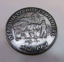 Vintage 1867-1967 Ft Pembina County ND Metis Ox Cart Centennial 1.5
