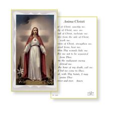 Anima Christi Prayer Card (10-pack) with Two Free Bonus Holy Cards Included picture