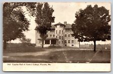 Fayette Missouri~Cupples Hall Of Central College~B&W~PM 1908~Vintage Postcard picture
