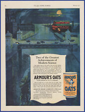 Vintage 1923 ARMOUR'S OATS Breakfast Cereal Kitchen Art Decor Ephemera Print Ad picture