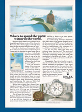 Rolex Explorer Brabant Island Antarctica Original 1988 Vintage Print Ad picture