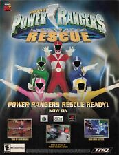 Saban'S Power Rangers Lightspeed Rescue Nintendo 90'S Vtg Pin Up Print Ad 8X11 picture