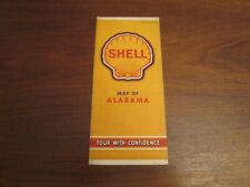 Vintage 1941 Shell Oil Co. Road Map: Alabama picture