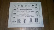 vintage UHL Pottery works Evansville, IND. advertising poster all products    F picture