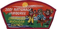 2001 Jamboree Southwest Michigan Council MI JSP Red Bdr (AR983) picture