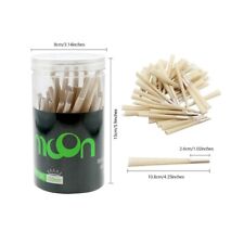 Moon Pre Rolled Cone King Size Rolling Paper 110m W/Filter Tips 50 Pcs Unrefined picture