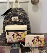 NEW WITH TAG Loungefly Disney Beauty & Beast Belle Mini Backpack & Wallet Set picture