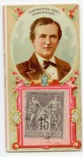 c1889 Duke's Postage Stamp card - Postmaster General Wanamaker - France stamp picture