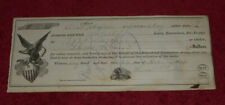 1879 Personal Christmas Check To Captain J B Bradshaw Staunton Virginia picture