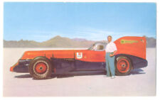 MORMON METEOR & Ab Jenkins BONNEVILLE SALT FLATS UT Speed Racer 1952 Postcard picture