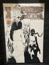 WITCHBLADE AND LARA CROFT TOMB RAIDER #1 DYNAMIC FORCES VARIANT 2005 TOP COW CR8 picture