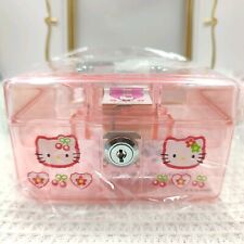Sanrio Hello Kitty Stamp Set Jewelry Box Case Cherry Vintage Japan 1998 RARE picture