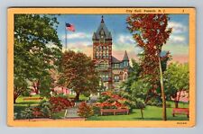 Passaic New Jersey, City Hall, Stairway, Vintage Postcard picture